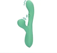 loveline blue grass - pulsacyjny kroliczek z funkcją fal powietrznych