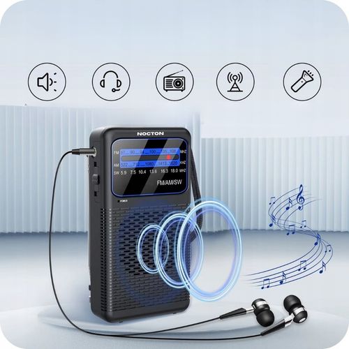 RADIO NA BATERIE MINI FM AM SW LATARKA TURYSTYCZNE KIESZONKOWE na Arena.pl