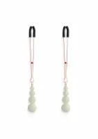 ns novelties nipple clamps g2 regulowane, silikonowe końcowki, metal
