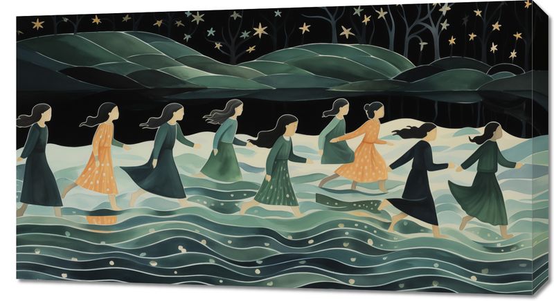 Obraz 90x50cm Nocna Procesja zdjęcie 1