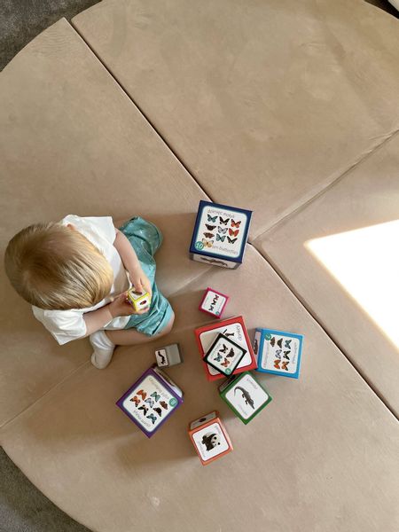 Mata do zabawy 160cm dla Dziecka okrągła składana, Niebieski zdjęcie 9