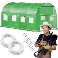 Szklarnia ogrodowa foliowa UV4 140g/m2 4,5x2x2 m zielona