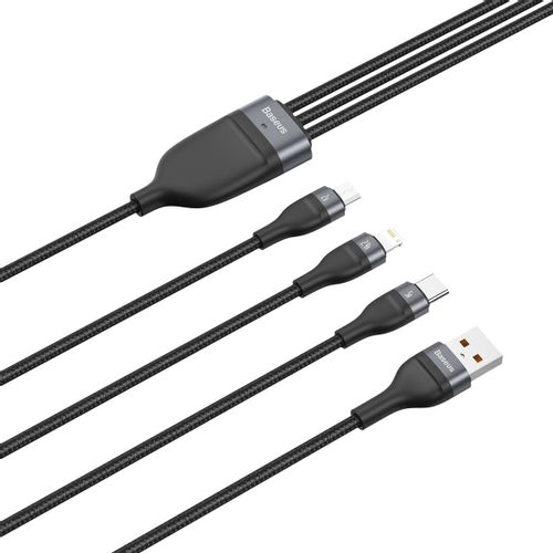 Kabel USB 3w1 Baseus iPhone Micro USB C 5A na Arena.pl