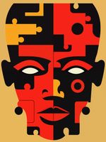 Plakat 75x100cm Puzzle Tożsamości