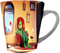 Kubek latte Grinch