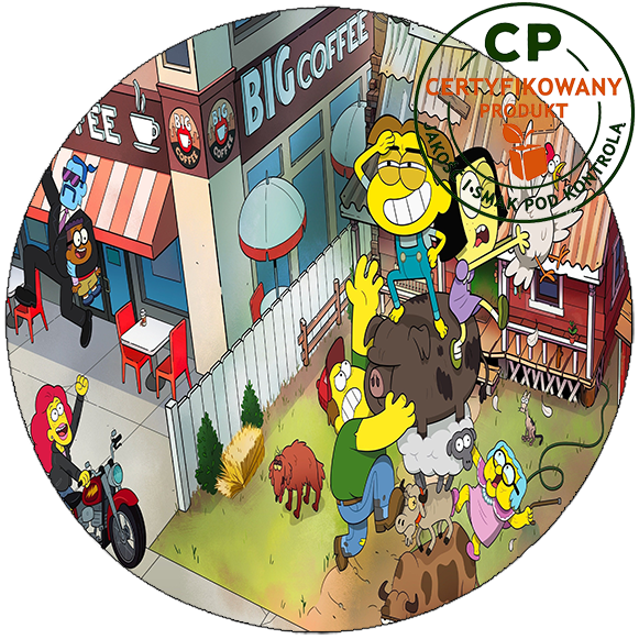 Opłatek na tort Greenowie zdjęcie 1