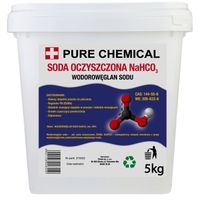 SODA OCZYSZCZONA CZYSTY WODOROWĘGLAN SODU 5kg WIADERKO. WIELE ZASTOSOWAŃ