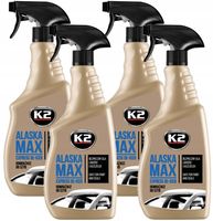 4x ODMRAŻACZ DO SZYB Płyn K2 Alaska Max 700 ml do auta