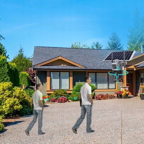 Solarna Zewnętrzna kamera dwa obiektywy 4K HD 8MP Karta SIM 4G LTE na Arena.pl