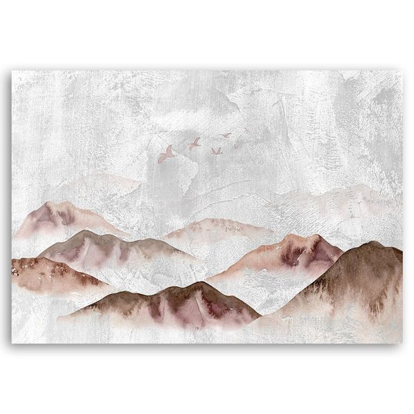 Emaga Obraz na płótnie, Ptaki nad górami - 90x60 zdjęcie 3