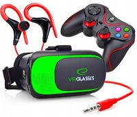 GOGLE OKULARY VR 3D WIRTUALNE DO TELEFONU DO GIER ZESTAW VIRTUAL BOX 360