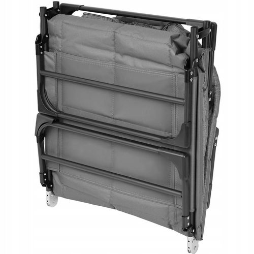 Leżak Solidne Składane Łóżko Turystyczne Kempingowe Regulowane Polowe 200cm na Arena.pl