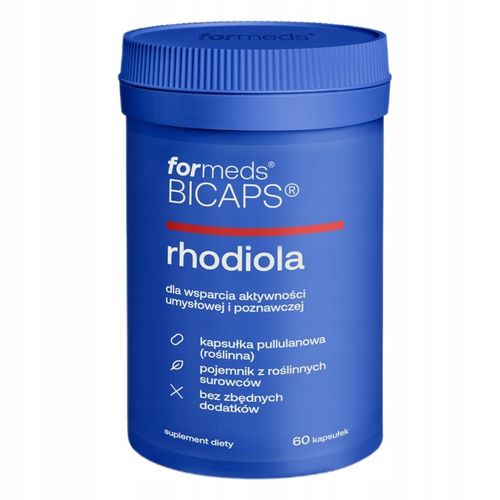 FORMEDS BICAPS RHODIOLA 500mg ADAPTOGEN STRES 60K na Arena.pl