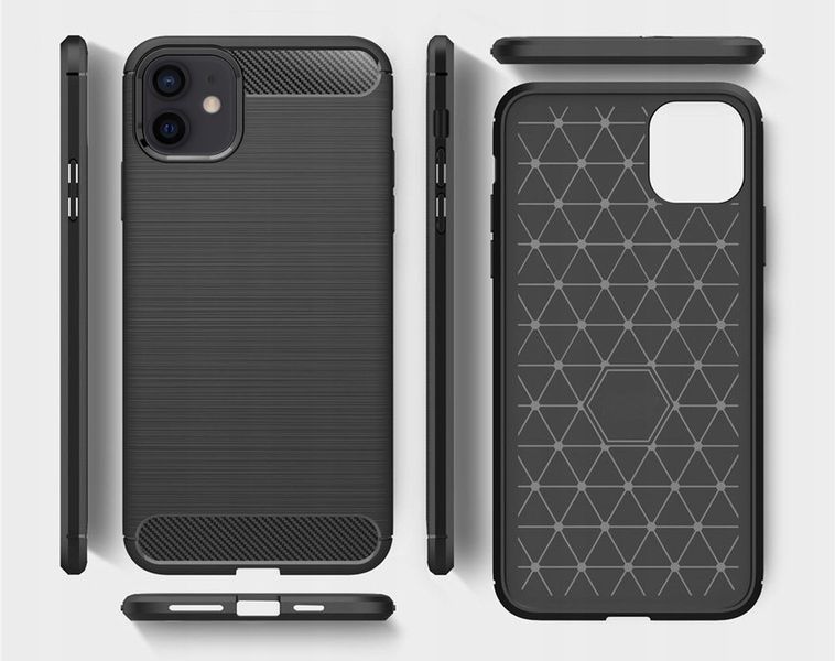 ETUI CASE CARBON DO IPHONE 12/12 PRO + SZKŁO zdjęcie 3