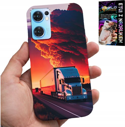 ETUI DO OPPO RENO7 5G - TIR CIĘŻARÓWKA CASE + SZKŁO HARTOWANE na Arena.pl