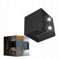 Lampa kinkiet Oprawa elewacyjna dwustronna czarna