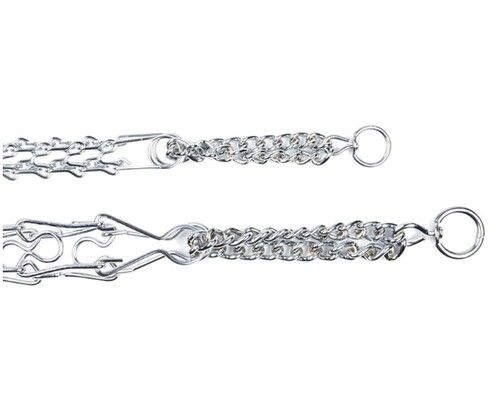 Solidna chromowana kolczatka zaciskowa dla ciągnącego psa Chaba Rozmiar 3D na Arena.pl