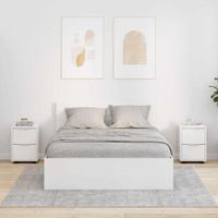 Szafki nocne 2 pcs Wysoki połysk biały 30,5 x 30 x 43 cm