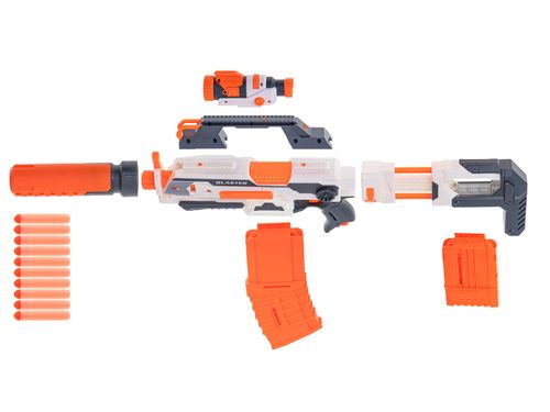 KARABIN BLASTER MODULAR 4w1 akumulator 30 strzałek do NERFA na Arena.pl