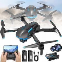 DRON WIFI Z KAMERĄ ZABAWKA 1080P HD DWIE KAMERY ZAWIS +2XAKU POCZĄTKUJĄCYCH