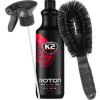 K2 ROTON PRO 1L KRWAWA FELGA ŻEL ATOMIZER SZCZOTKA DO MYCIA FELG DETAILING