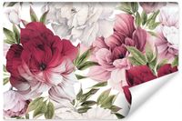 Fototapeta Do Sypiani Różowe Piwonie PEONIE Kwiaty Styl Boho 450cm x 300cm