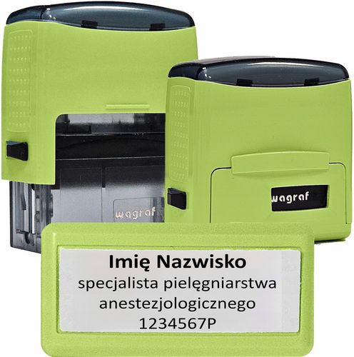 WAGRAF B2s - IMIENNA PIECZĄTKA FIRMOWA - do 4 wersów - 12 kolorów obudowy na Arena.pl