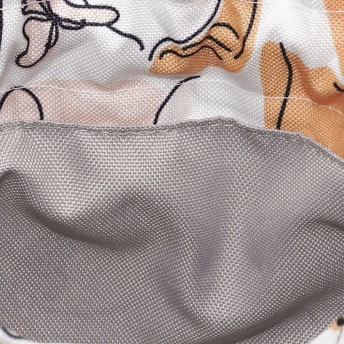 Torebka Sakiewka Biała z Motywem Artystycznych Twarzy – Handmade na Arena.pl