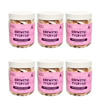 6x50g Liofilizowane krewetki tygrysie dla psa i kota witamina B3 i B12