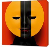 Obraz 70x70cm Dwie Twarze Rzeczywistości