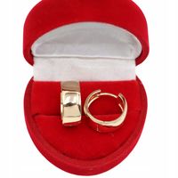 Złote KOLCZYKI ze stali chirurgicznej 316L K1768