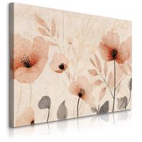 Obraz Canvas Do Sypialni Czerwone Maki Kwiaty Polne Vintage 30cm x 20cm