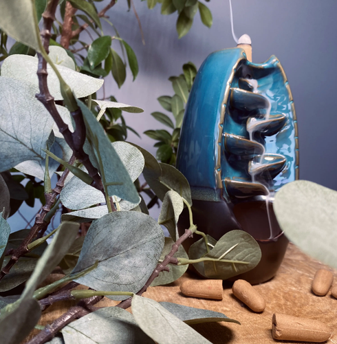 kominek ceramiczny wodospad 20 cm na Arena.pl