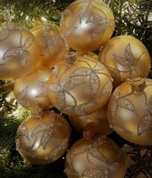 Szklane bombki choinkowe 4 szt. 10 cm PREMIUM