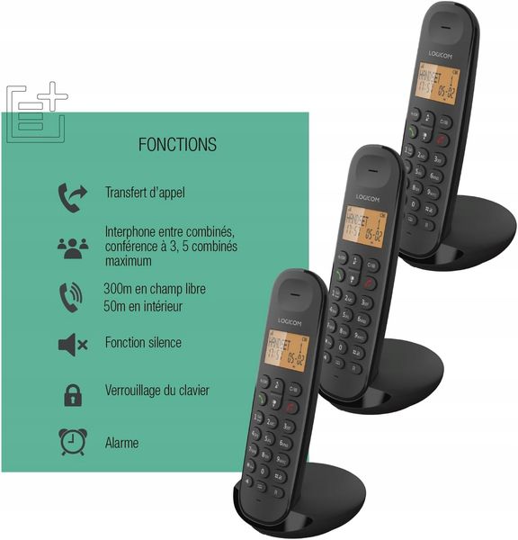Telefon bezprzewodowy Logicom ILOA350 zdjęcie 4
