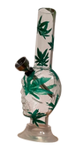 Bongo Akrylowe z Dzbankiem Czaszki - Przezroczyste, 16 cm