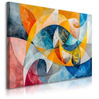 Obraz Do Sypialni Salonu Akwarele Kolorowa Abstrakcja Boho 120cm x 80cm