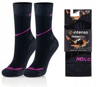 SKARPETY TREKKINGOWE Z WEŁNY MERYNOSÓW 90% MERINO TERMOAKTYWNE GRUBE CIEPŁE