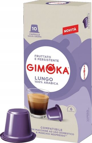 Kapsułki do Nespresso Gimoka Zestaw 10 x 10 MIX Espresso Lungo na Arena.pl