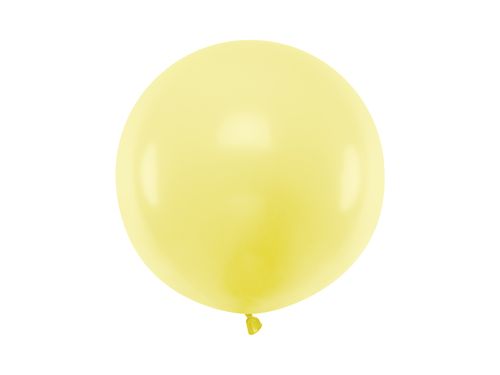 Balon okrągły 60cm, Pastel Light Yellow na Arena.pl