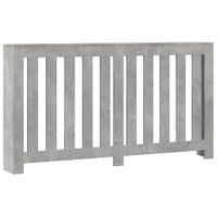 Osłona na grzejnik, szarość betonu, 149x20x82 cm