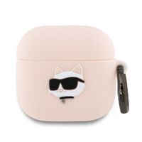 karl lagerfeld kla4runchp airpods 4      cover różowy/pink silicone
