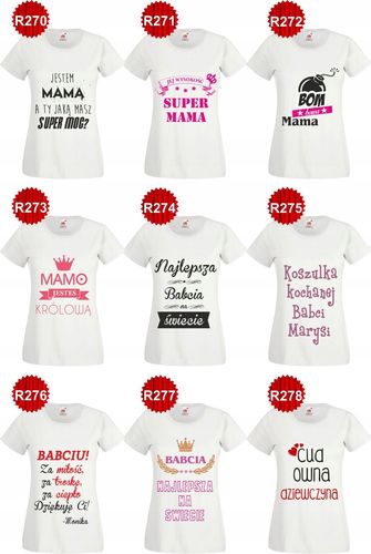 Koszulka dla mamy tekst Mała mi Padłaś Powstań na Arena.pl