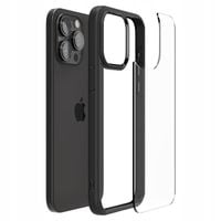 PRZEZROCZYSTE ETUI Z CZARNĄ RAMKĄ SPIGEN ULTRA HYBRID DO IPHONE 15 PRO MAX