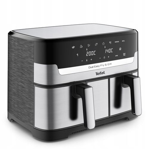 Frytkownica beztłuszczowa Tefal Grill EY905D 8.3l dwukomorowa Air na Arena.pl
