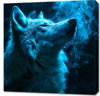 Obraz 70x70cm Oddech Wilka