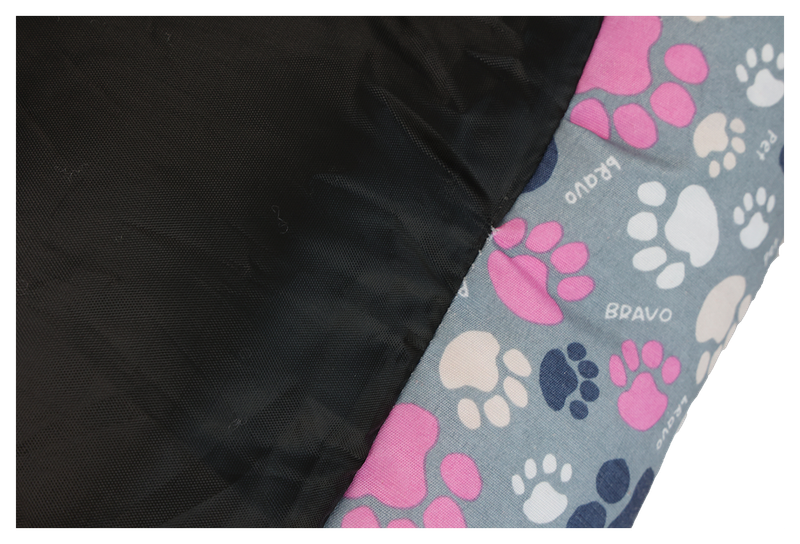 Legowisko dla psa szare XL prostokątne PAWPRINT 74x59cm zdjęcie 7