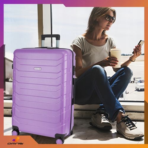 Walizka podróżna na kółkach średnia kuferek poliwęglan dla dziewczynki 63L na Arena.pl