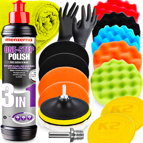 Pasta Polerska Menzerna 3w1 Zestaw Gąbek Do Polerowania Lakieru + Aplikator na Arena.pl