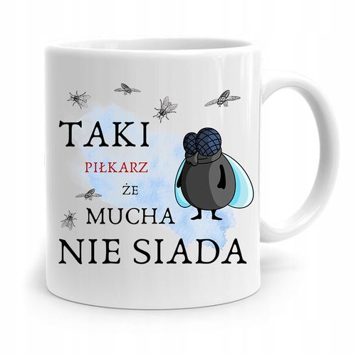 Kubek Dla Piłkarza Zawodnika Mucha Nie Siada Z Nadrukiem Ze Zdjęciem na Arena.pl
